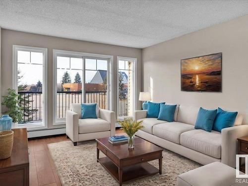 210 273 Charlotte Way, Sherwood Park, AB - Indoor Photo Showing Living Room