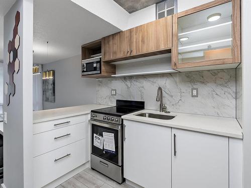 219 10160 114 Street, Edmonton, AB - Indoor Photo Showing Kitchen