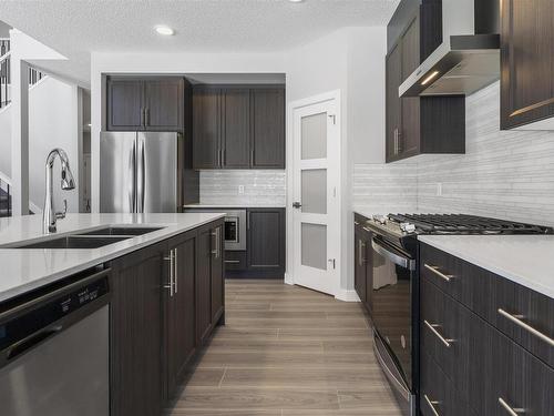 1311 16 Street, Edmonton, AB - Indoor Photo Showing Kitchen With Double Sink With Upgraded Kitchen