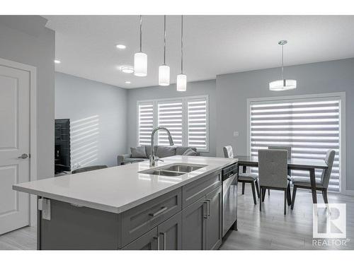 215 41 Avenue, Edmonton, AB - Indoor Photo Showing Kitchen With Double Sink