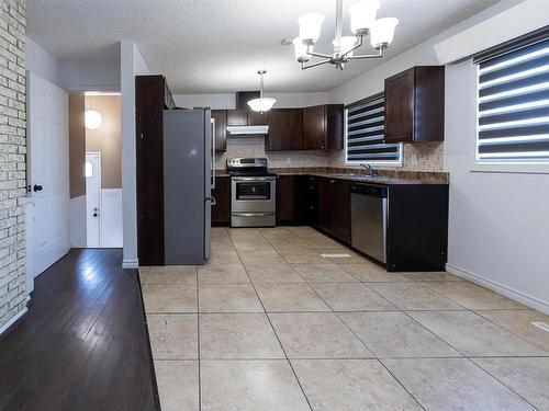 13411 61 Street, Edmonton, AB - Indoor Photo Showing Kitchen With Double Sink