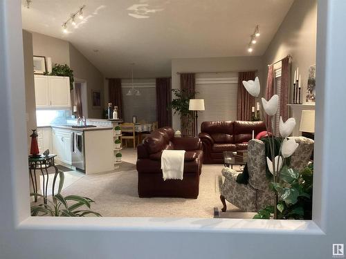 51 929 Picard Drive, Edmonton, AB - Indoor Photo Showing Living Room With Fireplace