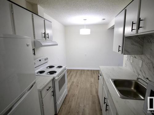 8311 29 Avenue, Edmonton, AB - Indoor Photo Showing Kitchen With Double Sink