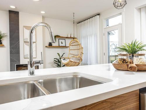 4036 208 Street, Edmonton, AB - Indoor Photo Showing Kitchen With Double Sink