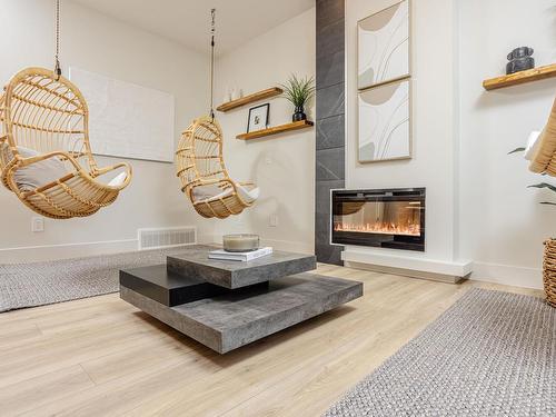 4036 208 Street, Edmonton, AB - Indoor With Fireplace