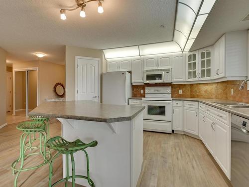 312 9008 99 Avenue, Edmonton, AB - Indoor Photo Showing Kitchen With Double Sink