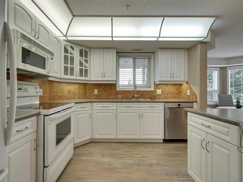 312 9008 99 Avenue, Edmonton, AB - Indoor Photo Showing Kitchen With Double Sink