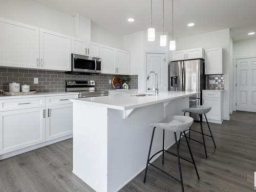 5240 Kinney Place, Edmonton, AB - Indoor Photo Showing Kitchen With Upgraded Kitchen