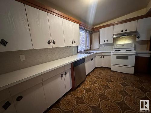 8512 137 Avenue, Edmonton, AB - Indoor Photo Showing Kitchen With Double Sink