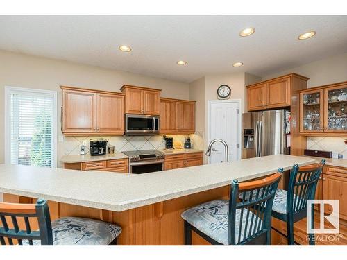 6 Woods Court, Leduc, AB - Indoor Photo Showing Kitchen With Stainless Steel Kitchen