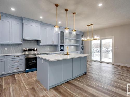 6257 19 Street Ne, Rural Leduc County, AB - Indoor Photo Showing Kitchen With Upgraded Kitchen