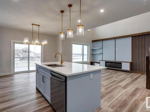 6257 19 Street Ne, Rural Leduc County, AB - Indoor Photo Showing Kitchen With Double Sink With Upgraded Kitchen