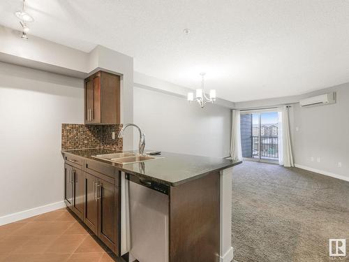 308 270 Mcconachie Drive, Edmonton, AB - Indoor Photo Showing Kitchen With Double Sink