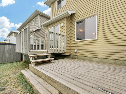 91 Keystone Crescent, Leduc, AB - Outdoor With Deck Patio Veranda With Exterior