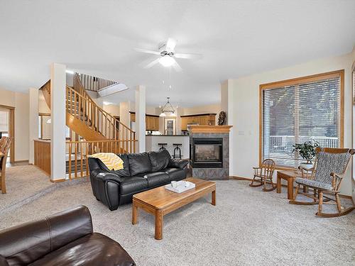 67 53302 Rge Road 261, Rural Parkland County, AB - Indoor Photo Showing Living Room With Fireplace