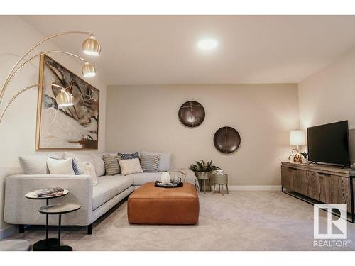 15844 25 Avenue, Edmonton, AB - Indoor Photo Showing Living Room