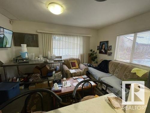 12008 77 Street, Edmonton, AB - Indoor Photo Showing Living Room