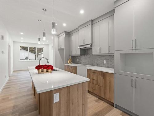 11331 103 Street, Edmonton, AB - Indoor Photo Showing Kitchen With Upgraded Kitchen