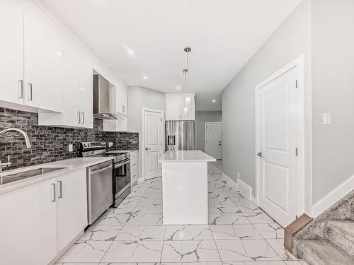 3817 46 Avenue, Beaumont, AB - Indoor Photo Showing Kitchen With Upgraded Kitchen