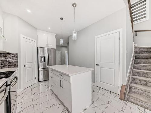 3817 46 Avenue, Beaumont, AB - Indoor Photo Showing Kitchen With Upgraded Kitchen