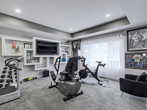 3366 Chickadee Drive, Edmonton, AB - Indoor Photo Showing Gym Room