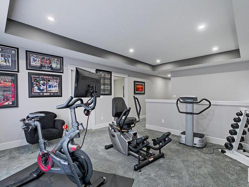 3366 Chickadee Drive, Edmonton, AB - Indoor Photo Showing Gym Room