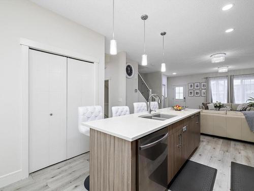 22347 93 Avenue, Edmonton, AB - Indoor Photo Showing Kitchen With Double Sink