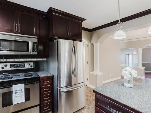 12812 47 Street, Edmonton, AB - Indoor Photo Showing Kitchen With Stainless Steel Kitchen