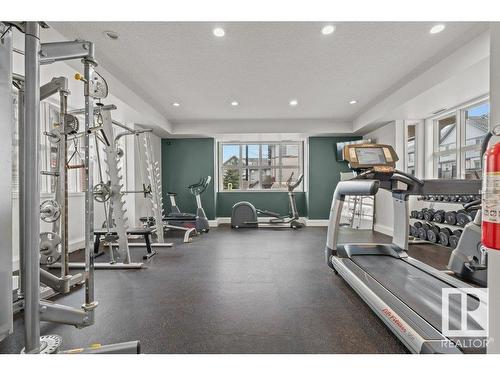 55 655 Watt Boulevard, Edmonton, AB - Indoor Photo Showing Gym Room