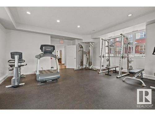 55 655 Watt Boulevard, Edmonton, AB - Indoor Photo Showing Gym Room