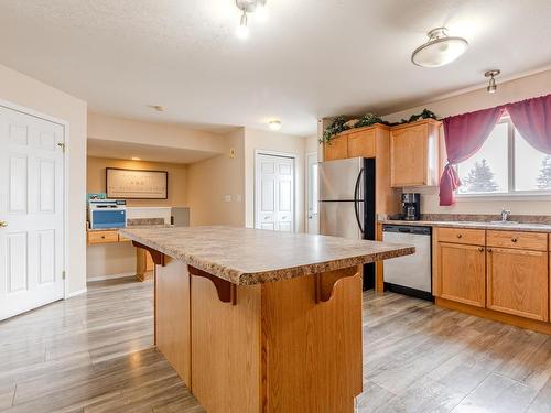 4713 49 Avenue, Legal, AB - Indoor Photo Showing Kitchen With Double Sink