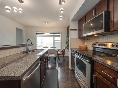 5241 Chappelle Road, Edmonton, AB - Indoor Photo Showing Kitchen With Double Sink With Upgraded Kitchen