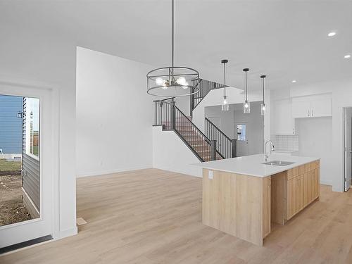 16607 3 Street, Edmonton, AB - Indoor Photo Showing Kitchen