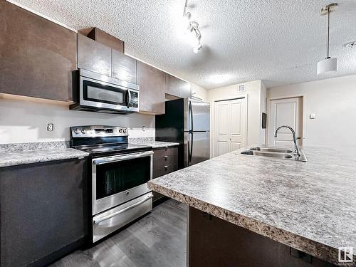 317 3357 16A Avenue, Edmonton, AB - Indoor Photo Showing Kitchen With Double Sink With Upgraded Kitchen