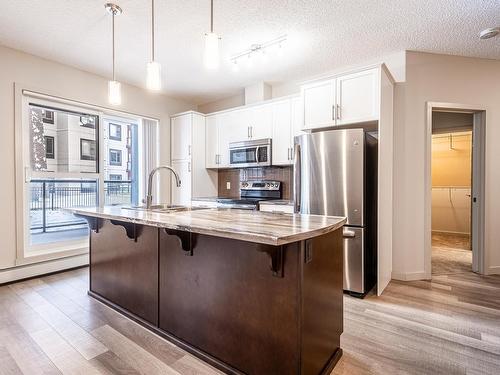 113 320 Ambleside Link, Edmonton, AB - Indoor Photo Showing Kitchen With Upgraded Kitchen