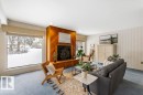 25 Sunnyside Crescent, St. Albert, AB  - Indoor Photo Showing Living Room With Fireplace 