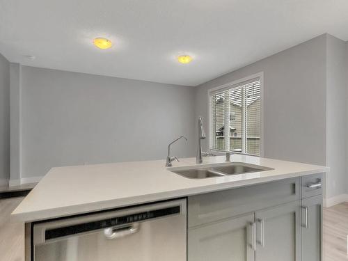 8 4835 Wright Drive, Edmonton, AB - Indoor Photo Showing Kitchen With Double Sink