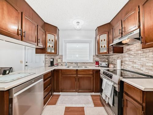 1116 36 Street, Edmonton, AB - Indoor Photo Showing Kitchen With Double Sink