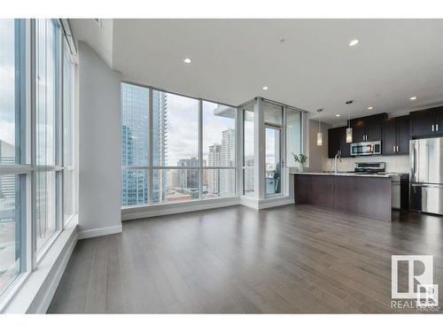 1901 10238 103 Street, Edmonton, AB - Indoor Photo Showing Kitchen With Upgraded Kitchen