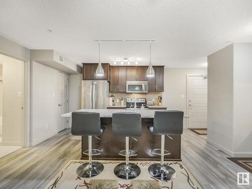 216 5510 Schonsee Drive, Edmonton, AB - Indoor Photo Showing Kitchen With Stainless Steel Kitchen With Upgraded Kitchen