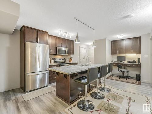 216 5510 Schonsee Drive, Edmonton, AB - Indoor Photo Showing Kitchen With Stainless Steel Kitchen With Upgraded Kitchen