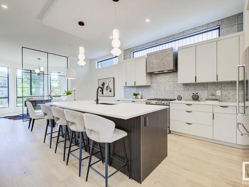 11133 66 Street, Edmonton, AB - Indoor Photo Showing Kitchen With Upgraded Kitchen