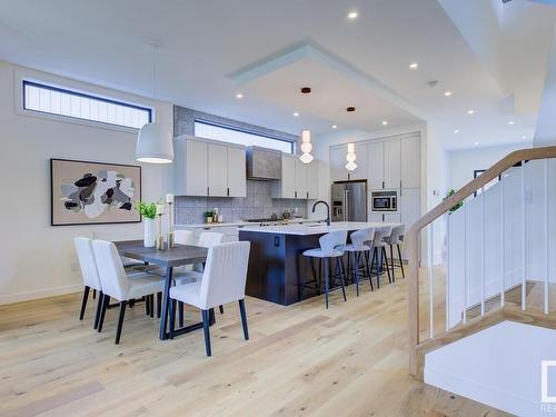 11133 66 Street, Edmonton, AB - Indoor Photo Showing Dining Room