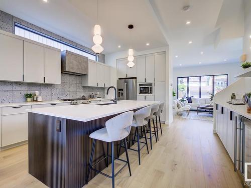 11133 66 Street, Edmonton, AB - Indoor Photo Showing Kitchen With Upgraded Kitchen