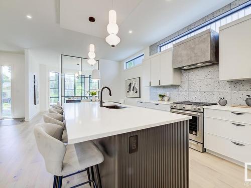 11133 66 Street, Edmonton, AB - Indoor Photo Showing Kitchen With Upgraded Kitchen