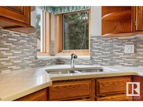 233 Northmount Drive, Wetaskiwin, AB - Indoor Photo Showing Kitchen With Double Sink