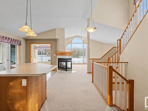 2 51504 Rge Road 264, Rural Parkland County, AB - Indoor Photo Showing Other Room With Fireplace