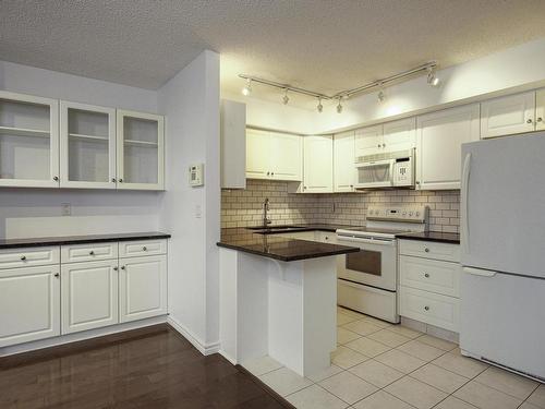 804 9741 110 Street, Edmonton, AB - Indoor Photo Showing Kitchen With Double Sink