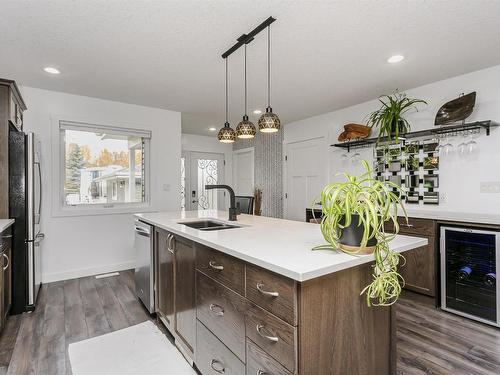 323 55101 Ste. Anne Trail, Rural Lac Ste. Anne County, AB - Indoor Photo Showing Kitchen With Double Sink