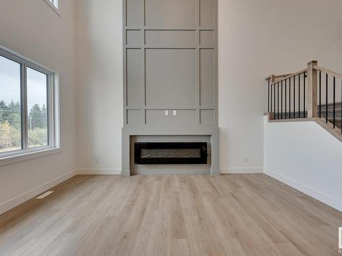 121 Starling Way, Fort Saskatchewan, AB - Indoor Photo Showing Living Room With Fireplace